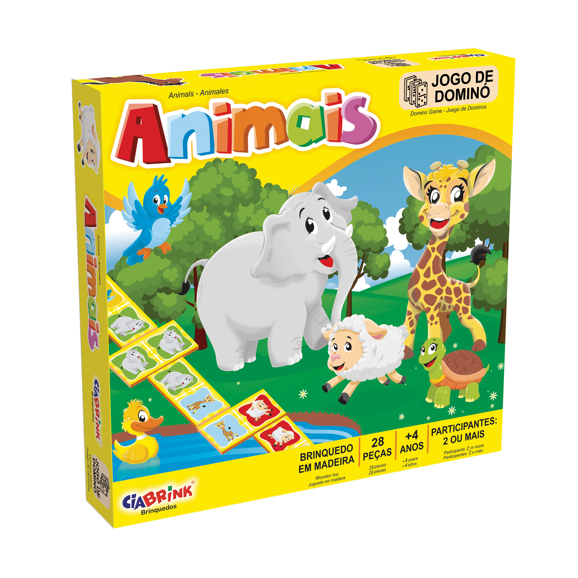 Animais - Jogo de Dominó em Português