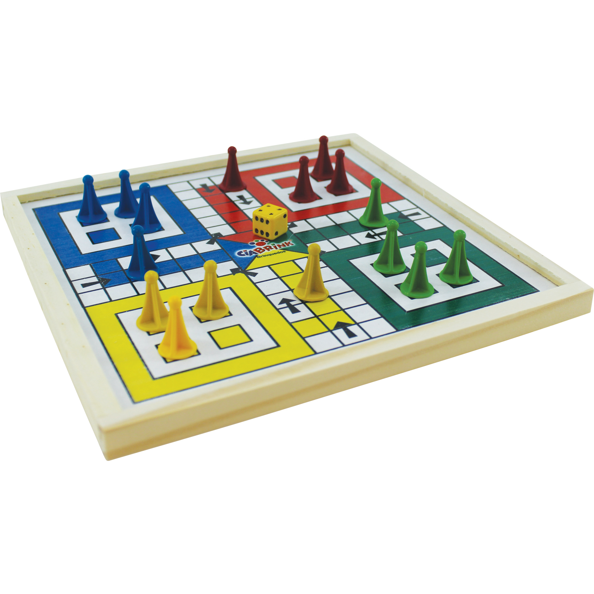 Jogo de Ludo – Tabuleiro com Borda - CIABRINK